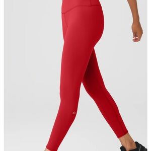 ALO Yoga Red Leggings LIKE NEW CONDITION, Size XS